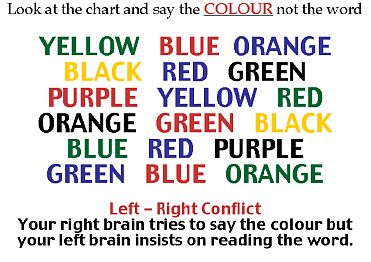 Click to play Color test illusion
